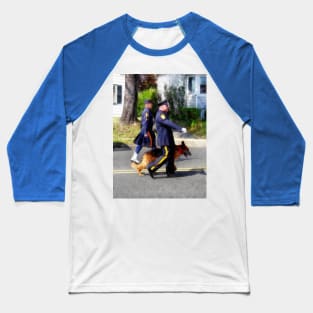 Police - Policemen and Dog in Parade Baseball T-Shirt